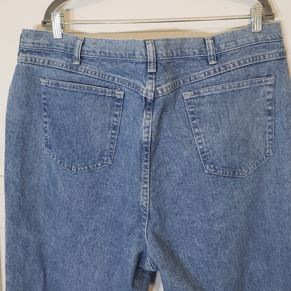 Chic Vintage High Rise Mom Blue Jeans Straight Leg Size 24W TALL - Picture 8 of 13